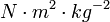 N\cdot m^2\cdot kg^{-2}